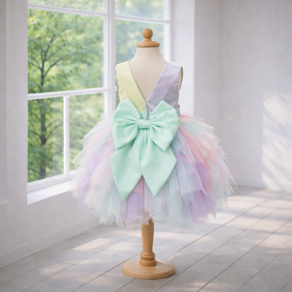 Pastel Rainbow Tutu Dress