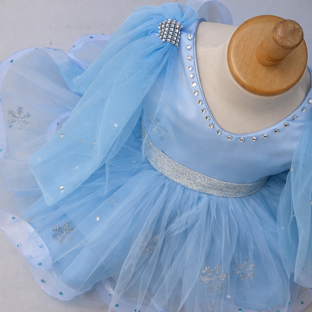 Princess Elsa Frozen Inspired Blue Tutu Dress