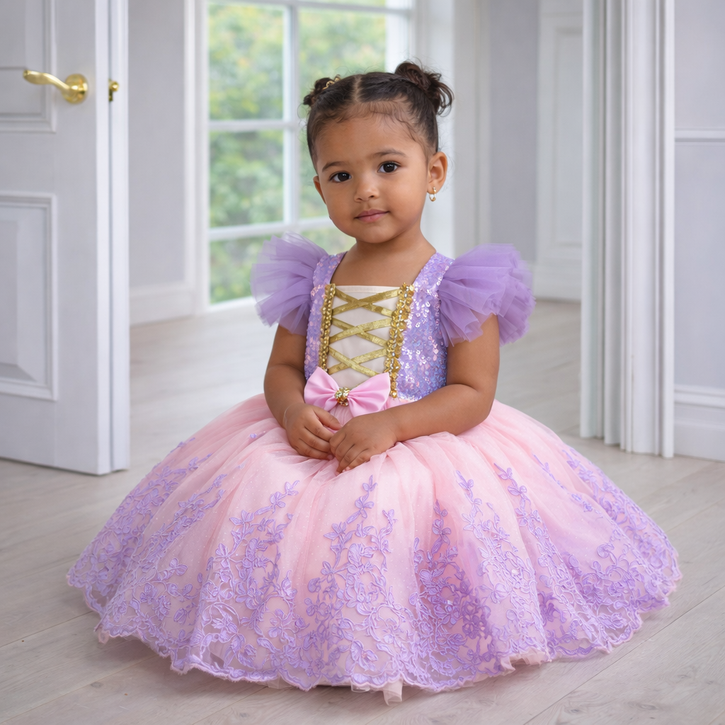 Lilac & Pink Princess Tutu Dress