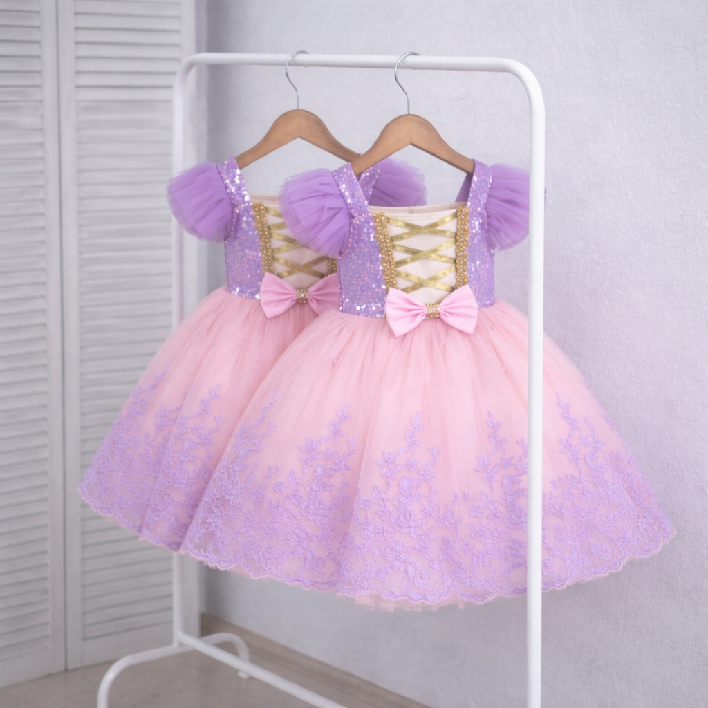 Lilac & Pink Princess Tutu Dress