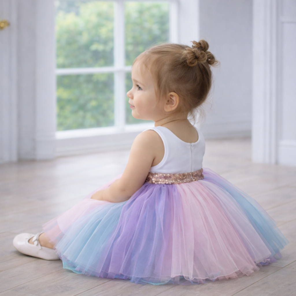 Rainbow Peppa Pig Tutu Dress