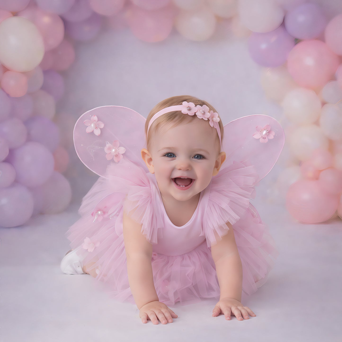 Baby Girl Pink Fairy Birthday Dress