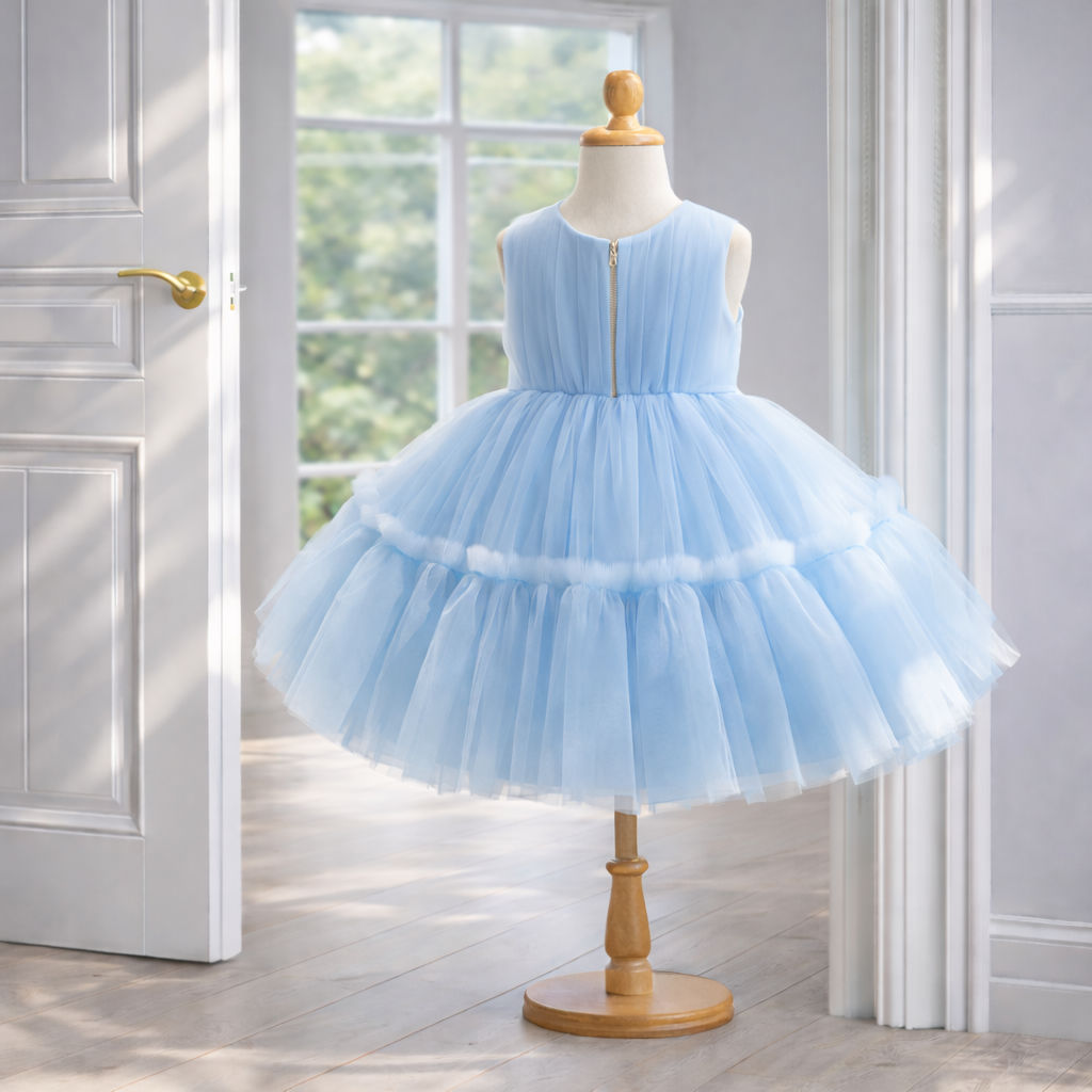 Baby Blue Tulle Party Dress