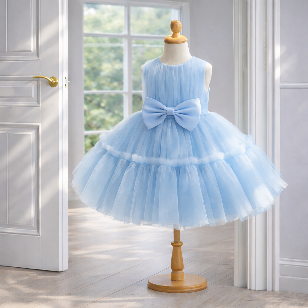 Baby Blue Tulle Party Dress