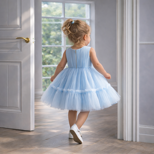 Baby Blue Tulle Party Dress
