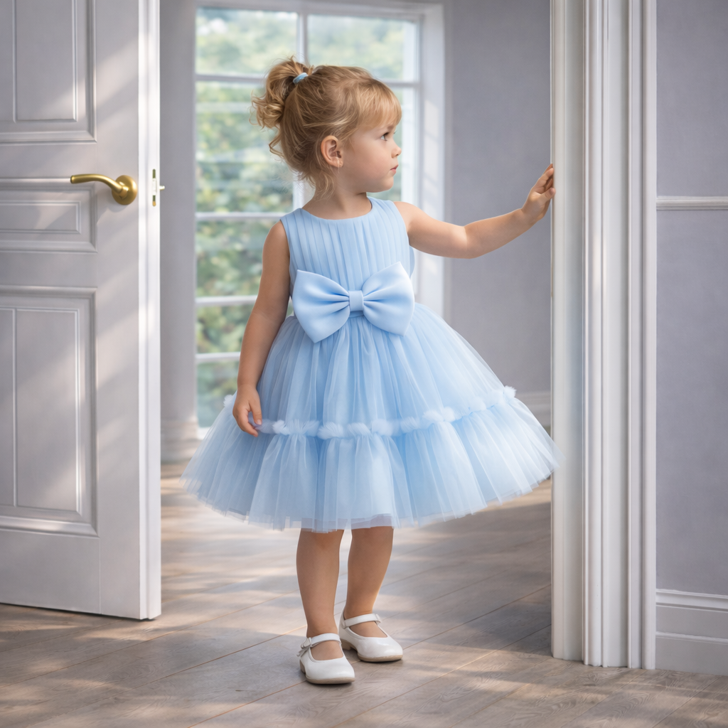 Baby Blue Tulle Party Dress