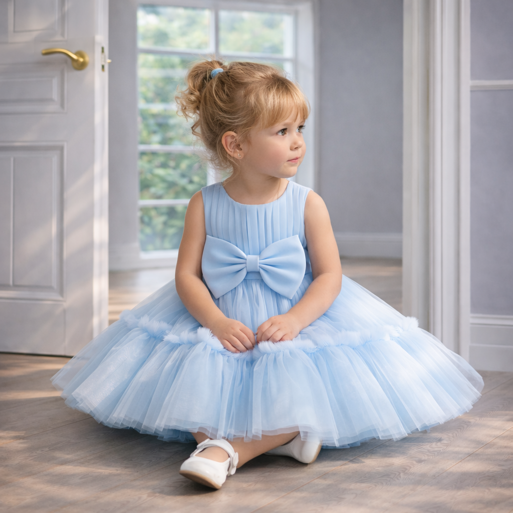 Baby Blue Tulle Party Dress