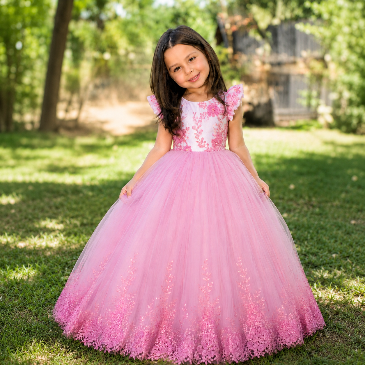 Blush Petal Princess Gown