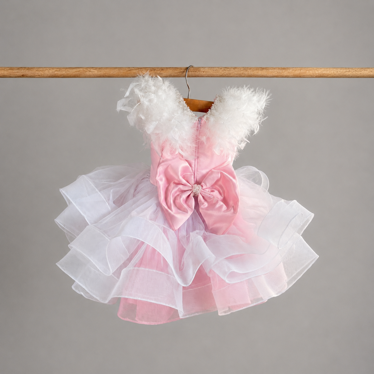 Feather and Pearl Birthday Dress