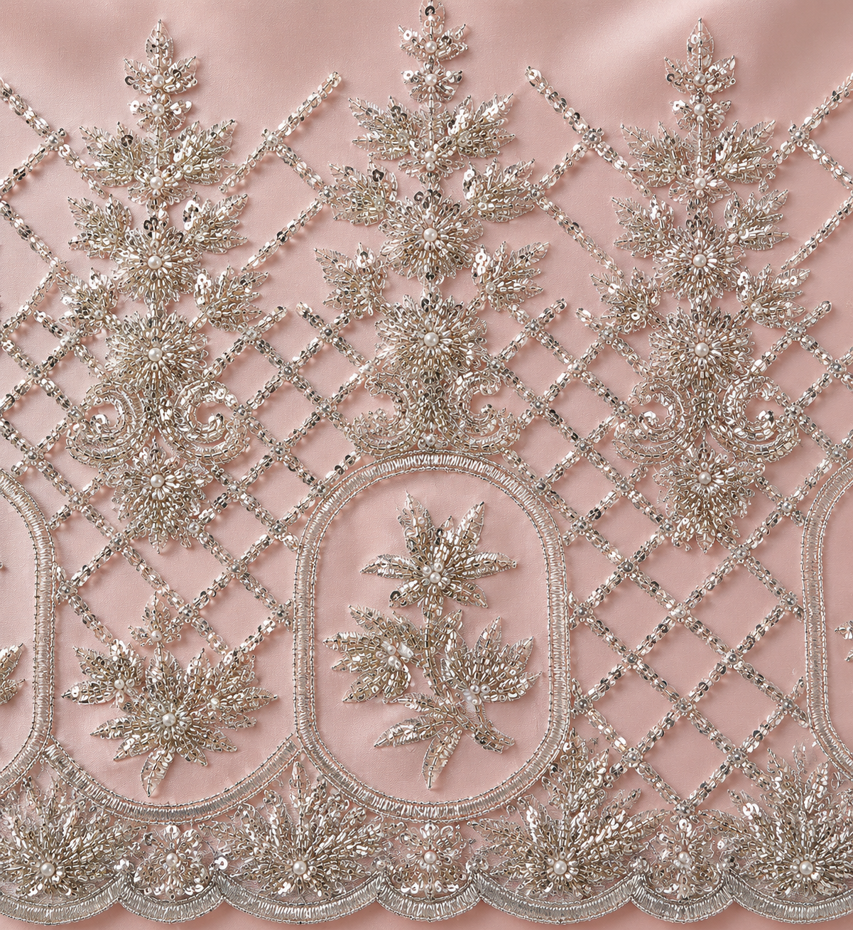 Blush Pink Milano Satin Ball Gown