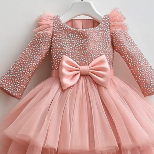 Melody Mauve Pink Tulle Dress