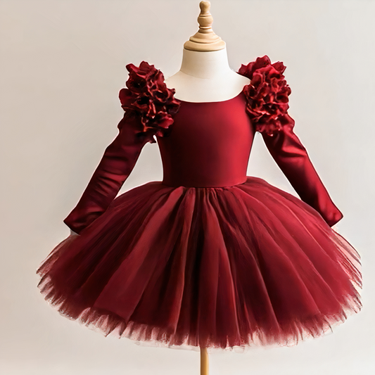 Sienna Burgundy Occasion Dress