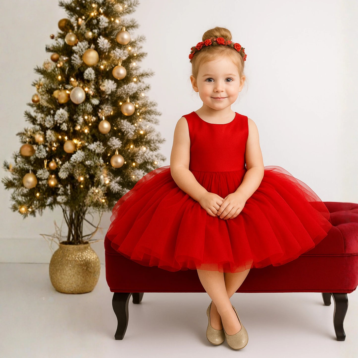 Ivy Red Xmas Tutu Dress