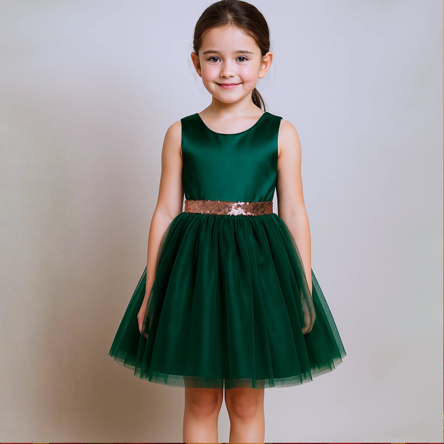 Holly Forest Green Tutu Dress