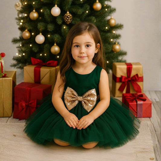 Holly Forest Green Tutu Dress